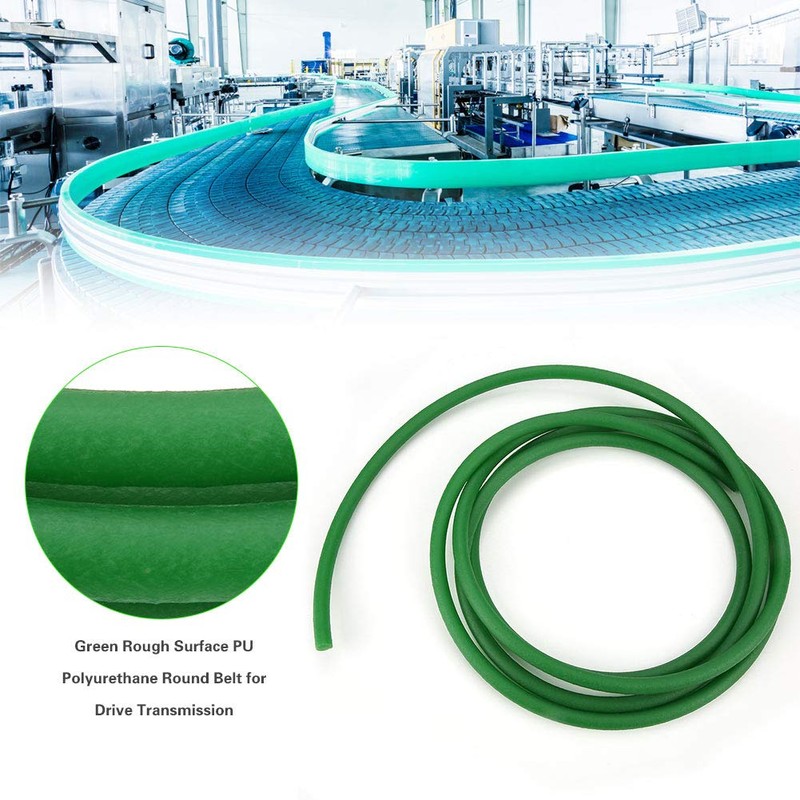 Round Belting PU Belt Polyurethane Round Belt for Drive Green