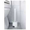 IKEA 201.595.22 Toilet Brush/Holder, 13.70x4.00x2.50 inch, White