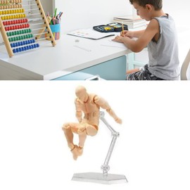 Movable Mannequin, Action Figure Body, Adjustable Poses, Drawing Model for Sketching, Drawing, Painting (Man)