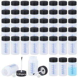 120 Pcs 2 Oz Touch Up Paint Container - Empty Paint Touch Up Bottles with Brush, Safe Lids, and Mixing Balls for Fixing Car Scratches