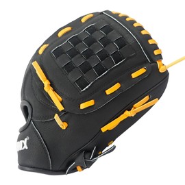 PHINIX Youth All Pigskin Baseball Glove Multiple Styles 11" - 12" (Black, 11.5")