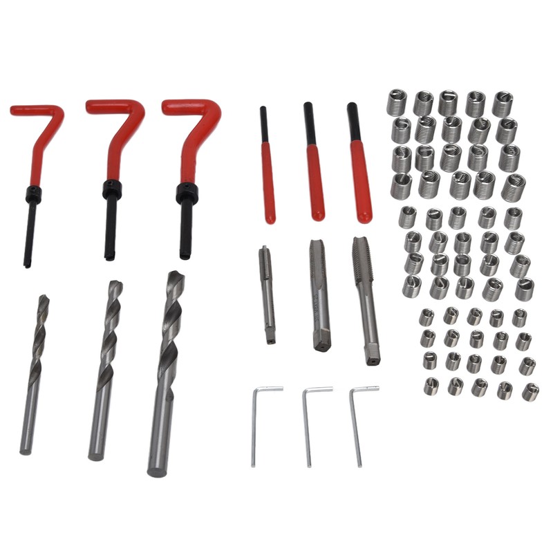 75Pcs Thread Repair Kit Restore Tool Spanner Wrench Twist Drill