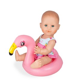 Heless 99 - Flamingo Ella Dolls Swimming Set, Size 35 - 45 cm