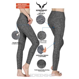 SCREENSHOT-L81903 Women High Waist Out Pocket Ankle Fit Yoga Pants - Tummy Control 4-Way Stretch Leggings-MR/BK-MD