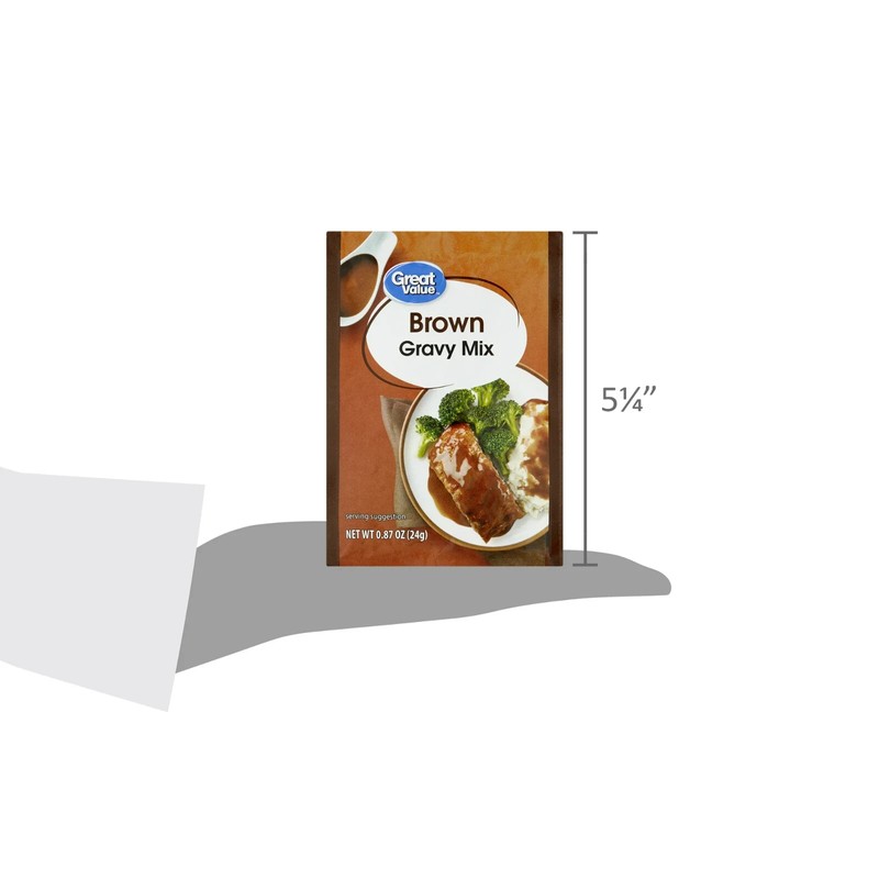 great Brown Gravy Mix, 0.87 oz (24g) Packet, Rich Savory