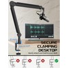 FIFINE Mic Boom Arm, Microphone Stand with Cable Management Channel,