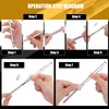 Honoson Diamond Glass File Crystal Repair File Metal Grit Tool