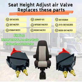 SK165305 SK146701 2586418C91 229697-01 High Pressure Red Seat Height Adjust air Valve Switch Control Rocker Switch Kit for International American Truck National seat 195 Series air seat