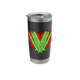 Heart Hearts Hobby Gardener Bean Green Beans Garden Vegetables Stainless Steel Insulated Tumbler