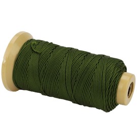Nylon Cord for Gardening, Marking DIY Projects, Masonry Crafts, Army Green, 1.5 mm - 328 Feet
