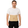 Faja Sacrolumbar Ergonómica Negra Extra Grande Con Varillas De Aluminio