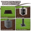 SERABETTO In-Ground Umbrella Base, 2200lbs Capability In-Ground Umbrella Holder, Outdoor