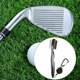 Golf Club Brush,Double-Sided Portable Golf Brush - Lightweight Club Accessories for Men Women Caddy Use Course Travel Outdoor Sports