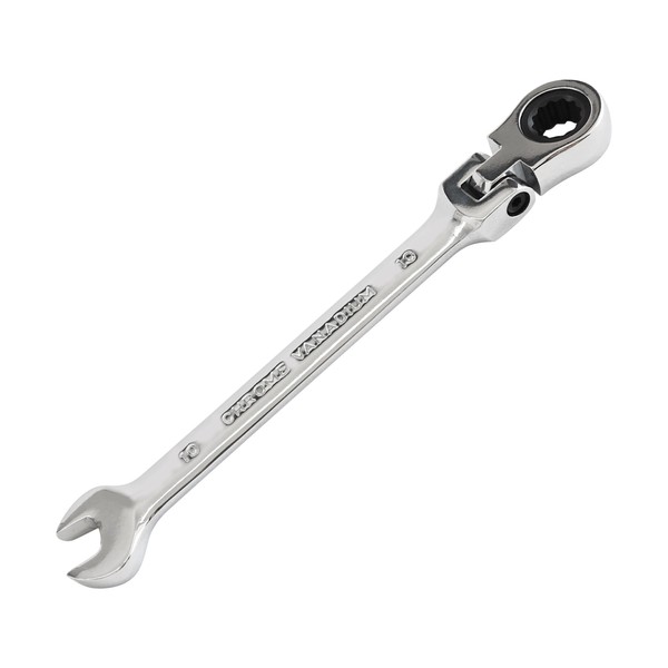 PDETVEO 10mm Flexible Ratchet Wrench, Standard Spanners Gear Ring Ratchet