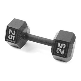 CAP Barbell Cast Iron Hex Dumbbell Weights (Pair), Black, 5 lb
