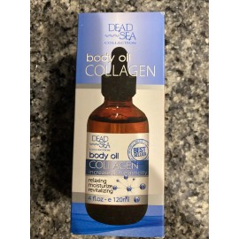 Dead Sea  Dead Sea Collection 4oz Relaxing Collagen Body Oil Increases Skins Elasticity
