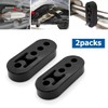 Exhaust Rubber Hanger, 2PCS Insulator Bushing Mount with 4 Holes,