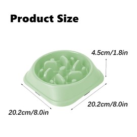 Dog Slow Feeders Bowls Anti-Obesity&Choking&Overeating, Dog Puzzle Healthy Anti-Slip Lick Treat Bowls Dishes Maze Interactive Puzzle(Light Green)