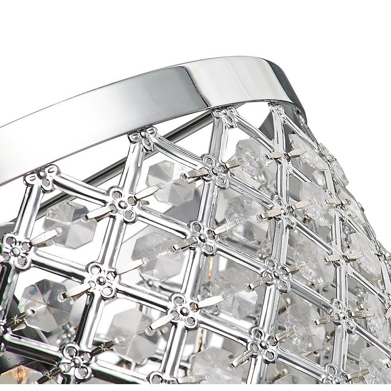 Modern Sparkly Ceiling Pendant Light Shade with Clear Beads by
