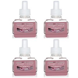 yankee candle sweet plum sake scent plug ins set of 4. each 0.625 fl oz/18.5ml sweet plum sake