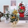 3Pcs Mini Christmas Trees Artificial Table Tops Frost Trees Xmas