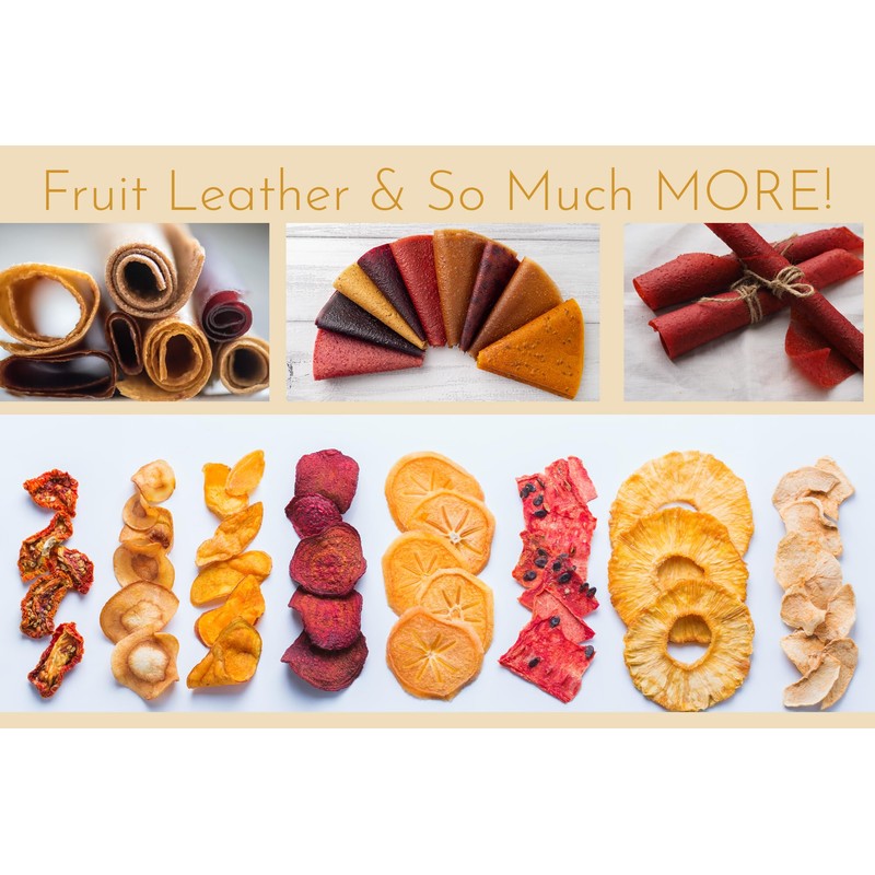 2 Edge Fruit Leather Silicone Dehydrator Sheets for Nesco Round