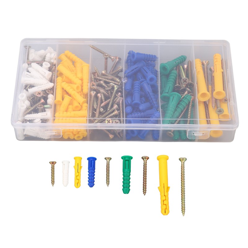 232Pcs Self Tapping Screw Flat Cross Head Carbon Steel 5