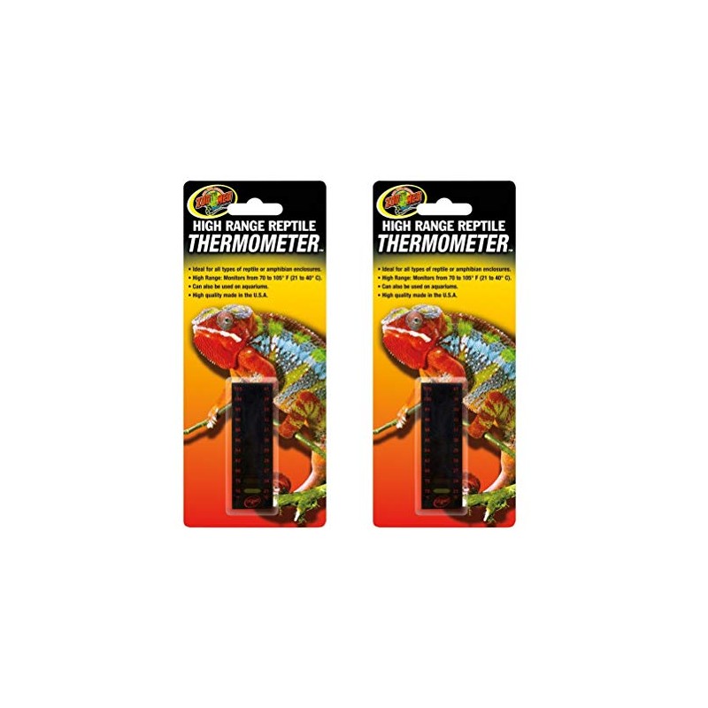 Zoo Med 2 Pack of High Range Reptile Thermometers