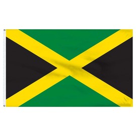 Trade Winds 3x5 Jamaica Jamaican Flag 3'x5' House Banner Polyester Grommets Fade Resistant Fade Resistant Premium