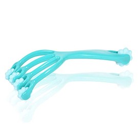 BioSwiss - Rodillo de masaje de mano para masajear hombros, cuello y cuerpo, tejido profundo, con 5 cabezales giratorios para liberar la fascia