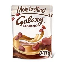 2 x Galaxy Minstrels Sharing Bag 217G Delicious Special For Easter Tasty And Twisty Treat Gift Hamper, Christmas,Birthday,Easter Gift Sold By Kidzbuzz