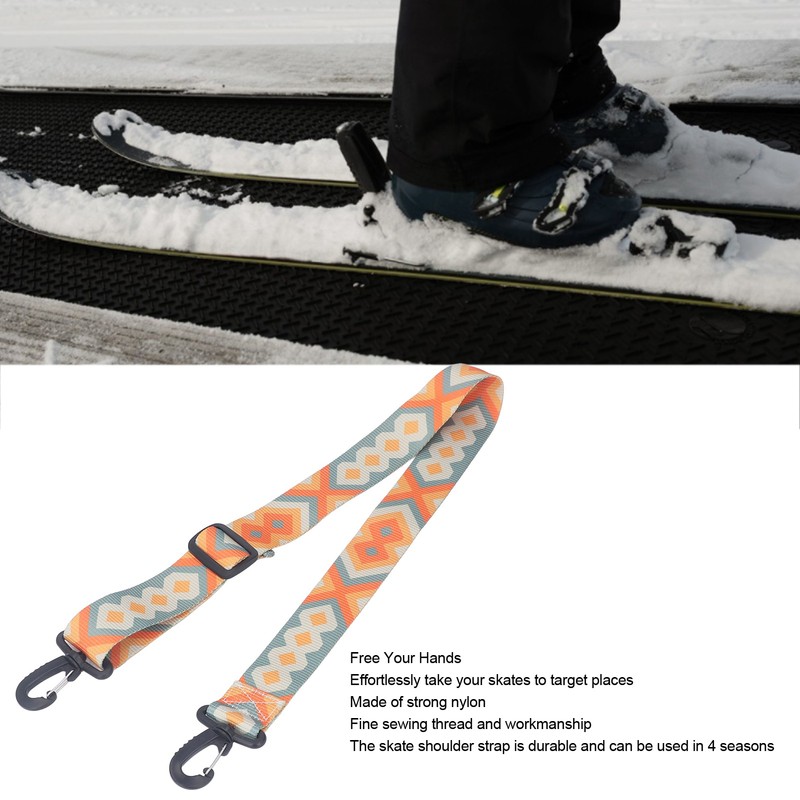 4pcs Ski and Snowboard Boot Carrier Strap Adjustable Thickened Nylon