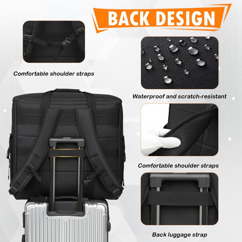 BISKLNDN Computer Desktop Tower Carrying Case - Portable PC Travel