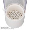 Makeup Brush Holder White with Pearl Filling Rotating 180 Degree