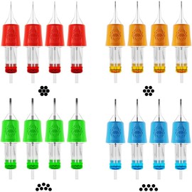 Kit de Cartuchos para Tatuaje OUO IMAGINACIÓN – 16 Piezas MIX Configuraciones RL, RS, CM y M1 Precisión, Flujo Continuo y Máxima Absorción