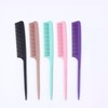 Fine-Tooth Plastic Sectioning Pintail Comb One Size/Dark Pink 20ea