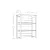 Sauder Cottage Road Engineered Wood Library Hutch in White Finish