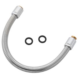 Favorpo 18" Commercial Sink Faucet Sprayer Hose Stainless Steel Commercial Kitchen Sink Faucet Pre-rinse Sprayer Flexible Hose Replacement Kit