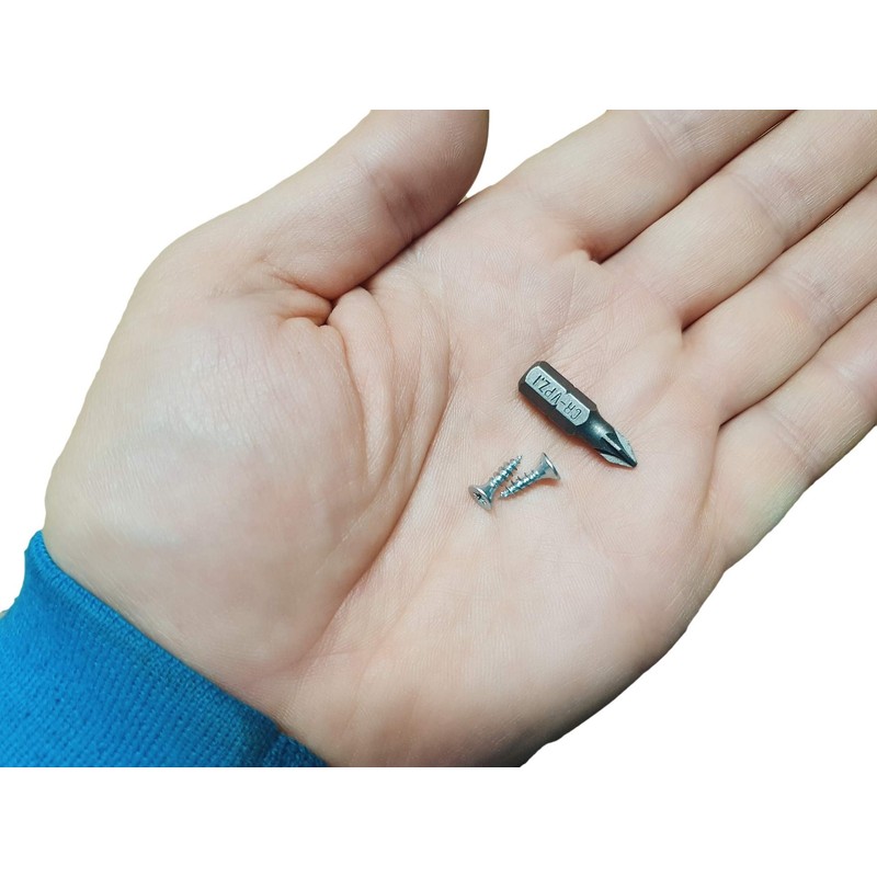 (Pack of 200) Zinc Plated Steel Wood Screws 3.0 x