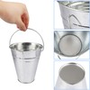 15 Pack 4.5 Inch Mini Metal Buckets, Metal Buckets with