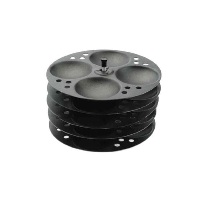 Tabakh Non-Stick 5-Plates Racks Idly Stand, Makes 20 Idlis