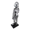 Veronese Design Silver Finish Medieval Knight in Armor Statue Figure
