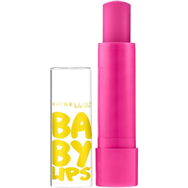 Maybelline New York Baby Lips Moisturizing Lip Balm, Pink Punch, 0.15 oz.