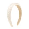 axy Knitted Fabric Headband with Fine Metallic Threads, Padded, Beautiful