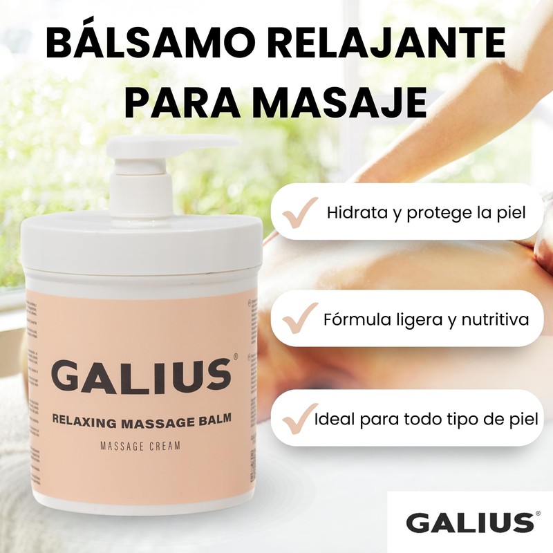 Galius Massage Balm for Relaxing Massage, 1000 ml