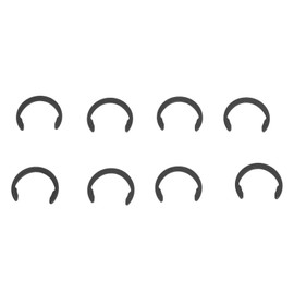 10pcs Retaining Clip Rings, Rubber Roller Resolution for Cricut Maker, Keep Rubber in Place with Retaining Rings, C Shape Retaining Clip Rings for Cutting Machine