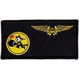 NAVY VF-31 FIGHTING 31 BOMB  FELIX THE CAT NAVIGATOR EMBROIDERED 4" PATCH