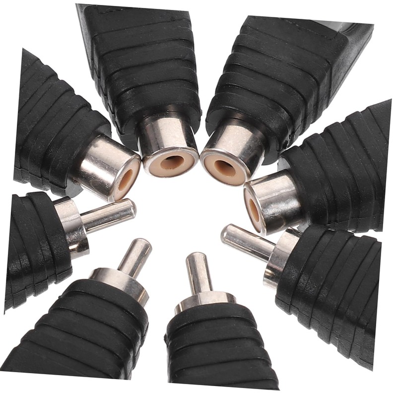 TEHAUX 8pcs Audio Adapter Connector Plug Speaker Wire Plugs for