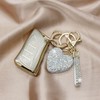 Simocky Key Fob Cover with Diamond Keychain for Lexus Car