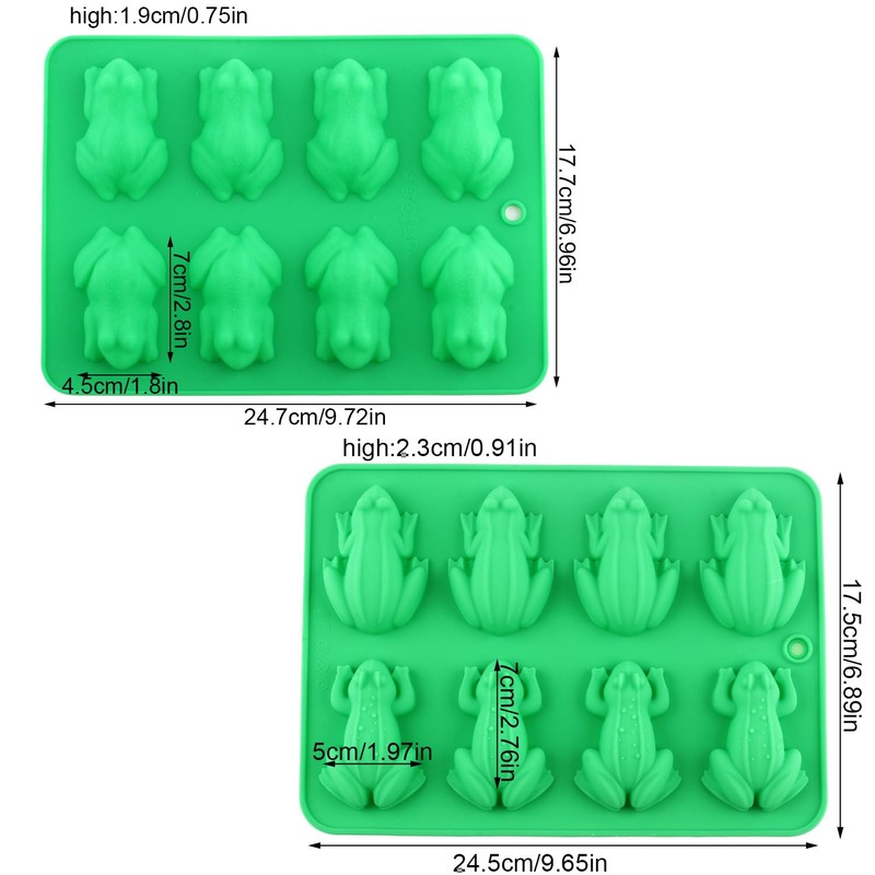 EPYHREHM Frog Silicone Chocolate Molds Passover Frog Mold For Hard